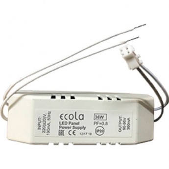 Драйвер для встраиваемой панели ECOLA LED panel Power Supply 36W 220V (со ступенькой - PX*K36ELC) с драйвером внутри PF=0,8 Драйвер для встраиваемой панели ECOLA LED panel Power Supply 36W 220V (со ступенькой - PX*K36ELC) с драйвером внутри PF=0,8