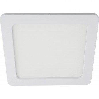 Квадратный даунлайт встраиваемый ECOLA LED DOWNLIGHT 2022 DQRV15ELC с креплением под любое отверстие (50-160mm) 15W 220V 4200K 175x20