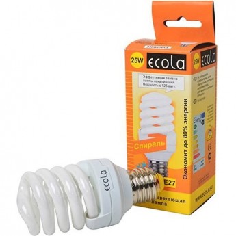 Люминесцентная лампа ECOLA SPIRAL SLIM FULL Z7SV25ECL Люминесцентная лампа ECOLA SPIRAL SLIM FULL Z7SV25ECL