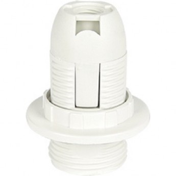 Патрон ECOLA BASE с кольцом E14 Белый (1 из ч/б уп. по 10) Патрон ECOLA BASE с кольцом E14 Белый (1 из ч/б уп. по 10)