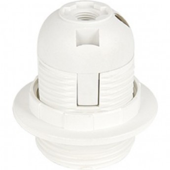 Патрон ECOLA BASE с кольцом E27 Белый (1 из ч/б уп. по 10) Патрон ECOLA BASE с кольцом E27 Белый (1 из ч/б уп. по 10)