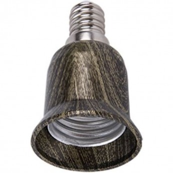 Переходник ECOLA BASE A4T17HEAY с цоколя E14 на E27, черненая бронза Переходник ECOLA BASE A4T17HEAY с цоколя E14 на E27, черненая бронза