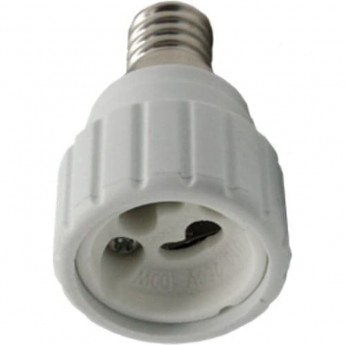 Переходник ECOLA BASE A4G10WEAY с цоколя E14 на GU10, белый Переходник ECOLA BASE A4G10WEAY с цоколя E14 на GU10, белый