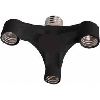 Переходник ECOLA BASE A7T37BEAY с цоколя E27 на 3хE27, черный Переходник ECOLA BASE A7T37BEAY с цоколя E27 на 3хE27, черный