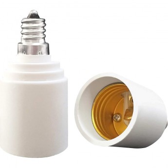 Переходник ECOLA BASE A7T18WEAY с цоколя E27 на E40, белый Переходник ECOLA BASE A7T18WEAY с цоколя E27 на E40, белый