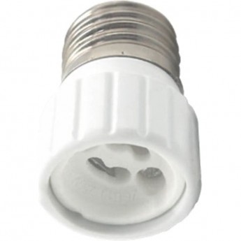 Переходник ECOLA BASE A7G10WEAY с цоколя E27 на GU10, белый Переходник ECOLA BASE A7G10WEAY с цоколя E27 на GU10, белый
