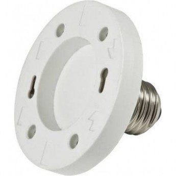 Переходник ECOLA BASE A7G17WEAY с цоколя E27 на GX70, белый Переходник ECOLA BASE A7G17WEAY с цоколя E27 на GX70, белый