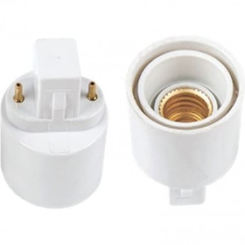Переходник ECOLA BASE G23E4WEAY с цоколя G23 на E14, белый Переходник ECOLA BASE G23E4WEAY с цоколя G23 на E14, белый