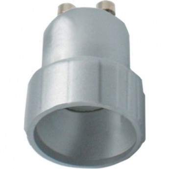 Переходник ECOLA BASE A1T14SEAY с цоколя GU10 НА E14 серебряный Переходник ECOLA BASE A1T14SEAY с цоколя GU10 НА E14 серебряный