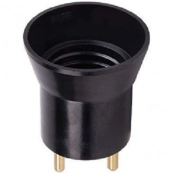 Переходник вилка-патрон ECOLA BASE APU27BEAY E27, черный Переходник вилка-патрон ECOLA BASE APU27BEAY E27, черный