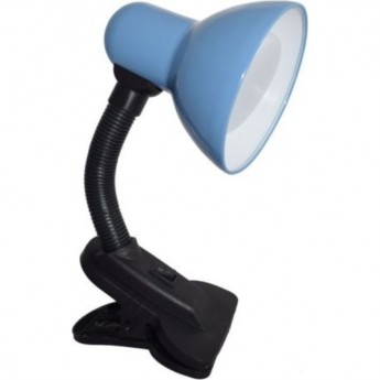Светильник ECOLA BASE GX53 на прищепке c плафоном, вилкой и выключателем синий Светильник ECOLA BASE GX53 на прищепке c плафоном, вилкой и выключателем синий