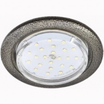 Светильник встраиваемый ECOLA GX53 H4 без рефлектора черная шагрень 38x106