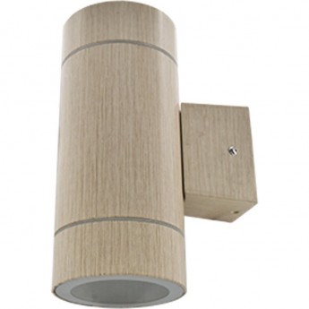 Уличный настенный светильник ECOLA GX53 LED FW53W2ECH светлое дерево Уличный настенный светильник ECOLA GX53 LED FW53W2ECH светлое дерево