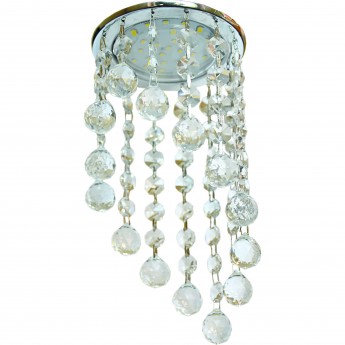 Встраиваемый светильник ECOLA 5344 FA53RVECB GX53 H4 с хрусталиками, прозрачный-хром Встраиваемый светильник ECOLA 5344 FA53RVECB GX53 H4 с хрусталиками, прозрачный-хром