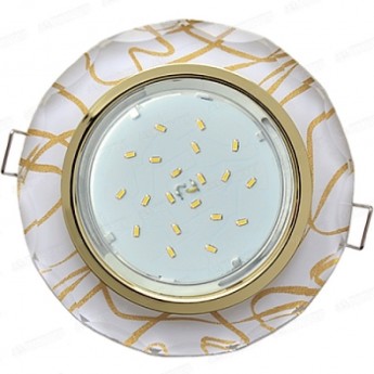 Встраиваемый светильник ECOLA GX53 H4 5313 GLASS FG53RCECH золото - золото на белом 38x126 (к+) Встраиваемый светильник ECOLA GX53 H4 5313 GLASS FG53RCECH золото - золото на белом 38x126 (к+)