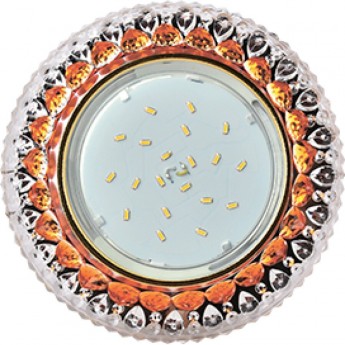 Встраиваемый светильник ECOLA H4 LD7009 FO53GCEFB GX53 Прозрачный и Янтарь / Золото Встраиваемый светильник ECOLA H4 LD7009 FO53GCEFB GX53 Прозрачный и Янтарь / Золото