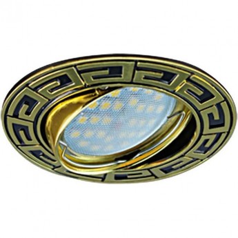 Встраиваемый светильник (поворотный) ECOLA MR16 DL110 FM1605EFF Антик Черный Хром/Золото Встраиваемый светильник (поворотный) ECOLA MR16 DL110 FM1605EFF Антик Черный Хром/Золото